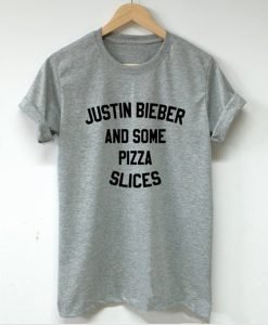 JUSTIN BIEBER and Some Pizza Slices T Shirt KM