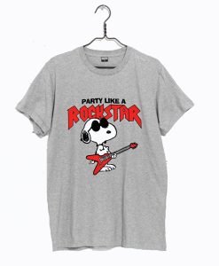Peanuts SNOOPY PARTY LIKE A ROCK STAR T Shirt KM