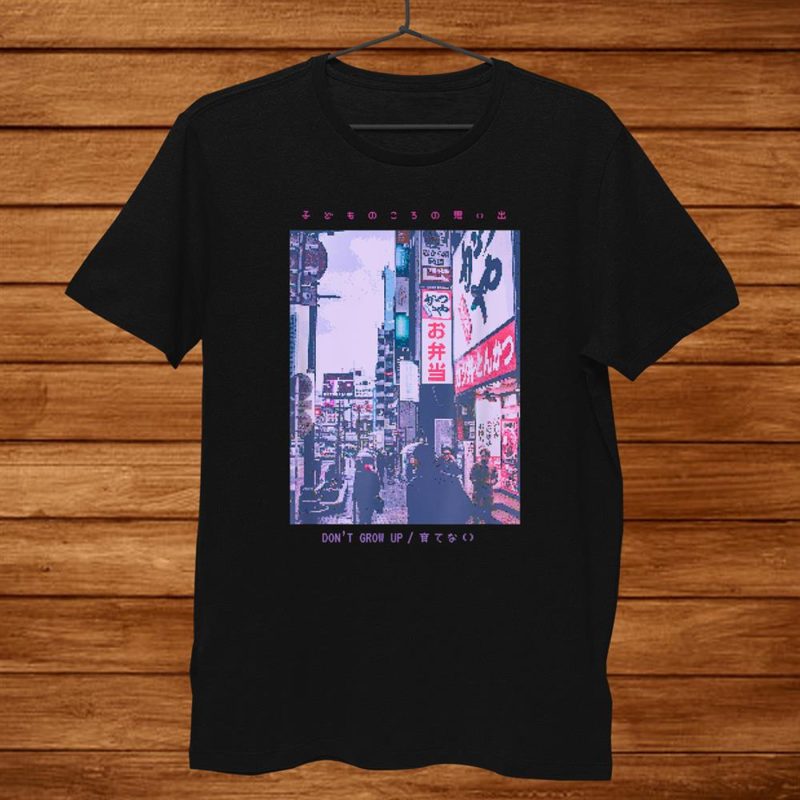 90s Lofi Tokyo Japanese T Shirt KM - Kendrablanca