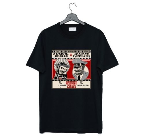 Zombie Jesus VS Robot Hitler T Shirt KM