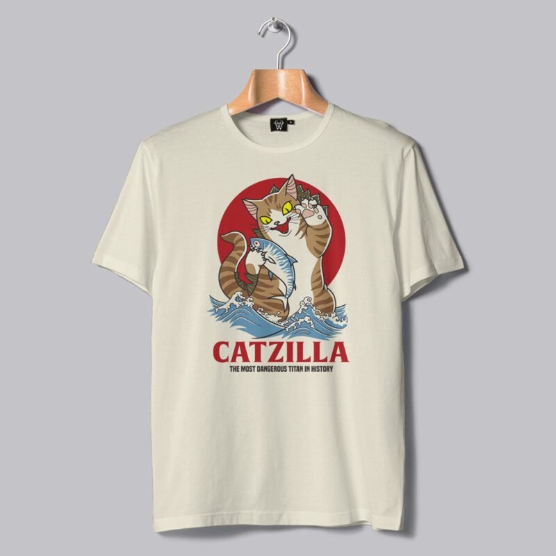 Catzilla White T Shirt KM