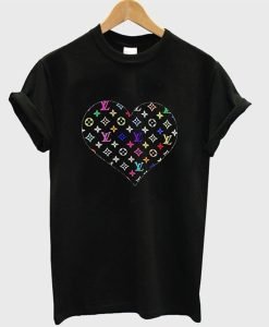 Colorful LV Heart T-Shirt KM
