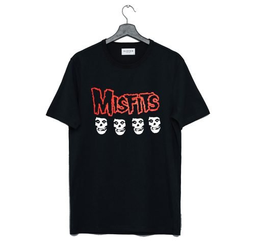 Misfits 4 Skull Logo T-Shirt KM