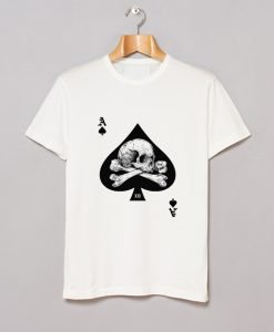 Ace of Spades Skull Poker T Shirt KM
