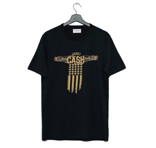 Johnny Cash American Flag T Shirt KM