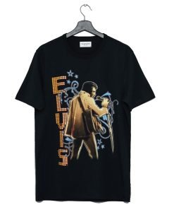 Liquid Blue Elvis Print T Shirt KM