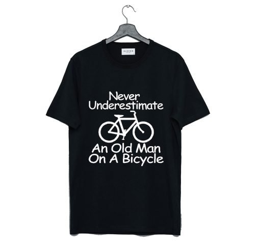Never Underestimate An Old Man On A Bicycle T-Shirt KM