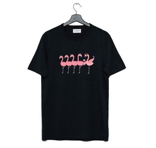 Wine And Flamingo T Shirt KM