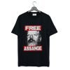 Free Julian Assange T Shirt KM Black