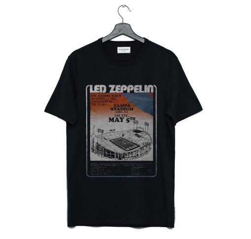 Led Zeppelin Tampa Stadium 1973 T-Shirt KM