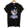Peanuts Gang Los Angeles Dodgers Baseball Snoopy T-Shirt KM