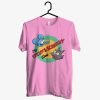 The Itchy And Scratchy Show Light Pink T Shirt KM