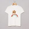 Album Merch Tour Mariah Carey Rainbow T Shirt KM White