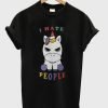 Baby Unicorn I Hate People T-Shirt KM