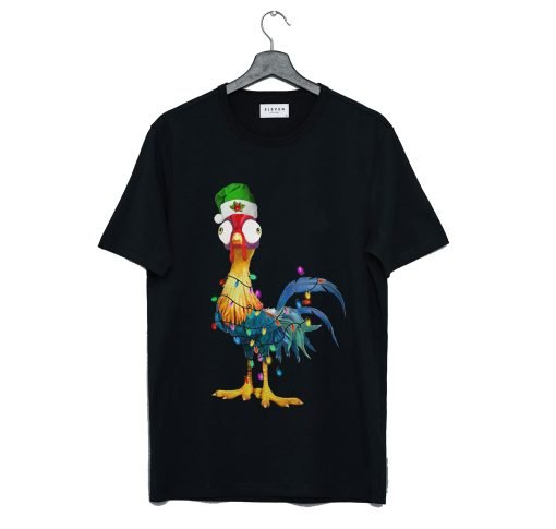 Chicken Hei Hei light Christmas T-Shirt KM
