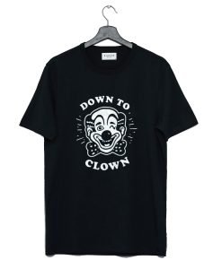 Down To Clown Funny Vintage Clown Classic Clown Joke T-Shirt KM