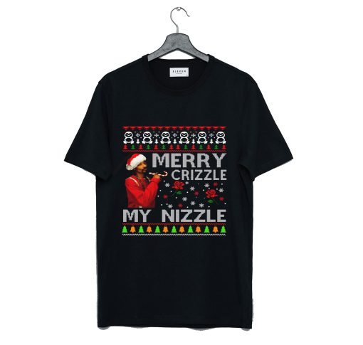 Merry Crizzle Funny Snoop Dogg Christmas T-Shirt KM