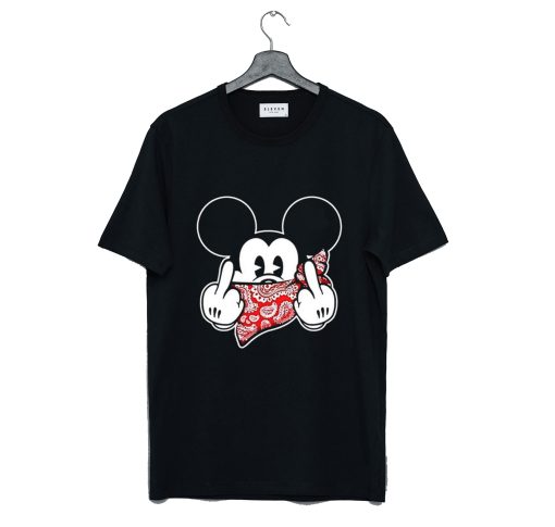 Mickey Mouse Thug Life Gangster T Shirt KM