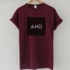 And Maroon T-Shirt KM