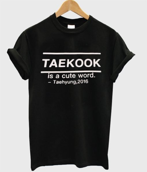 Bts Taekook Is a Cute Word T-Shirt KM