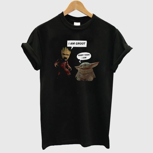 Baby Groot And Baby Yoda T Shirt KM