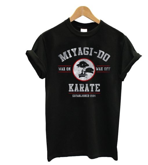 Miyagi Do Karate Kid Wax On Wax Off T-Shirt KM