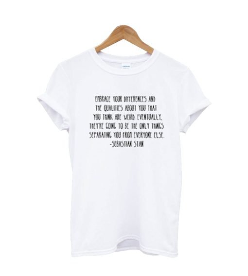 Sebastian Stan Quotes T Shirt KM