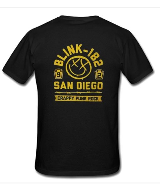 Blink 182 Crappy Punk Rock San Diego Back T-Shirt KM