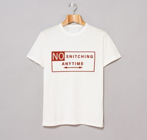 Vlone No Snitching Anytime T Shirt KM