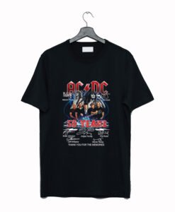 ACDC Band 50th Anniversary 1973 - 2023 Signature T-Shirt KM